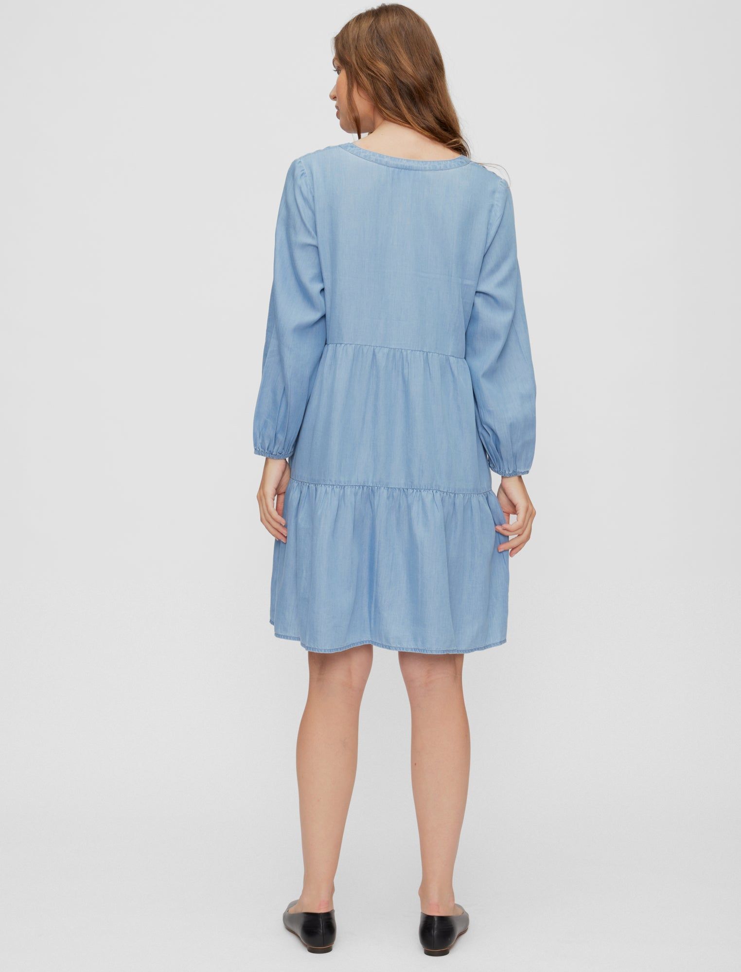 Mini Tiered Long Sleeve Maternity Dress sold by Motherhood Maternity product image thumbnail 5