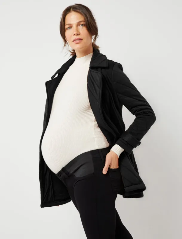 BB Dakota by Steve Madden Kennedy Tie Front Knit Maternity Jacket sold by Motherhood Maternity