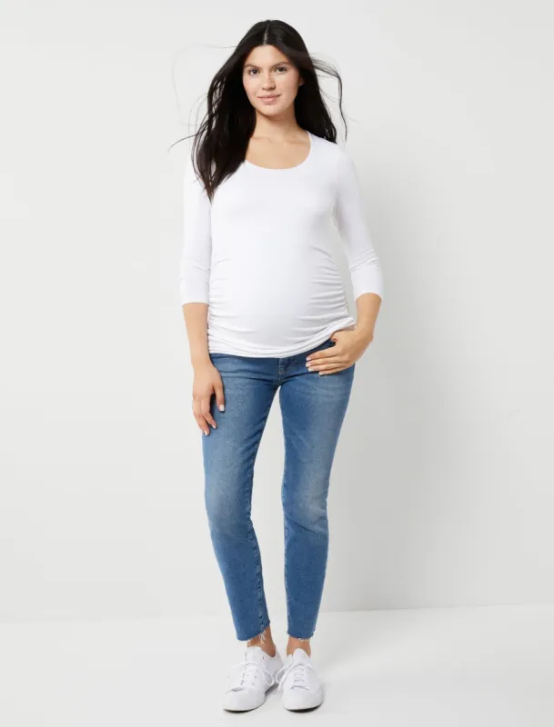7 For All Mankind Roxanne Vintage Cut Ankle Maternity Jeans sold by Motherhood Maternity