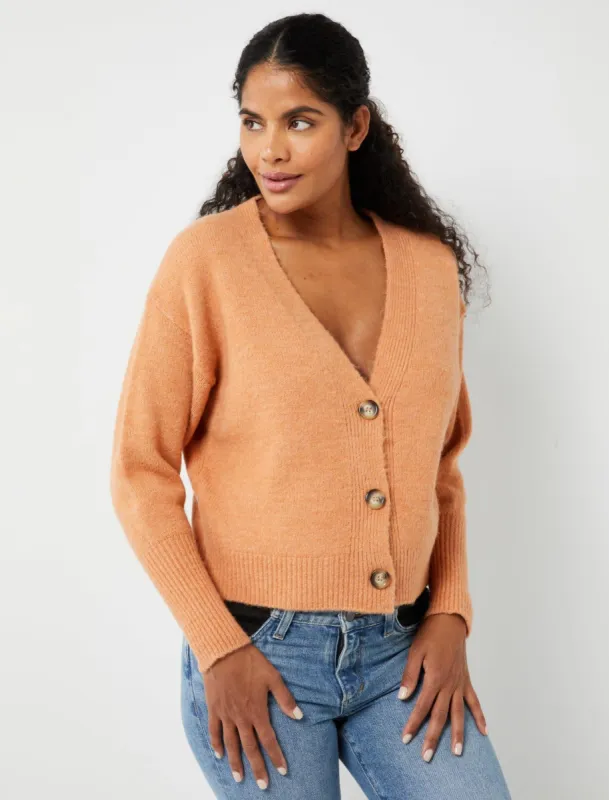 Pietro Brunelli Cropped Maternity Cardigan Sweater sold by Motherhood Maternity