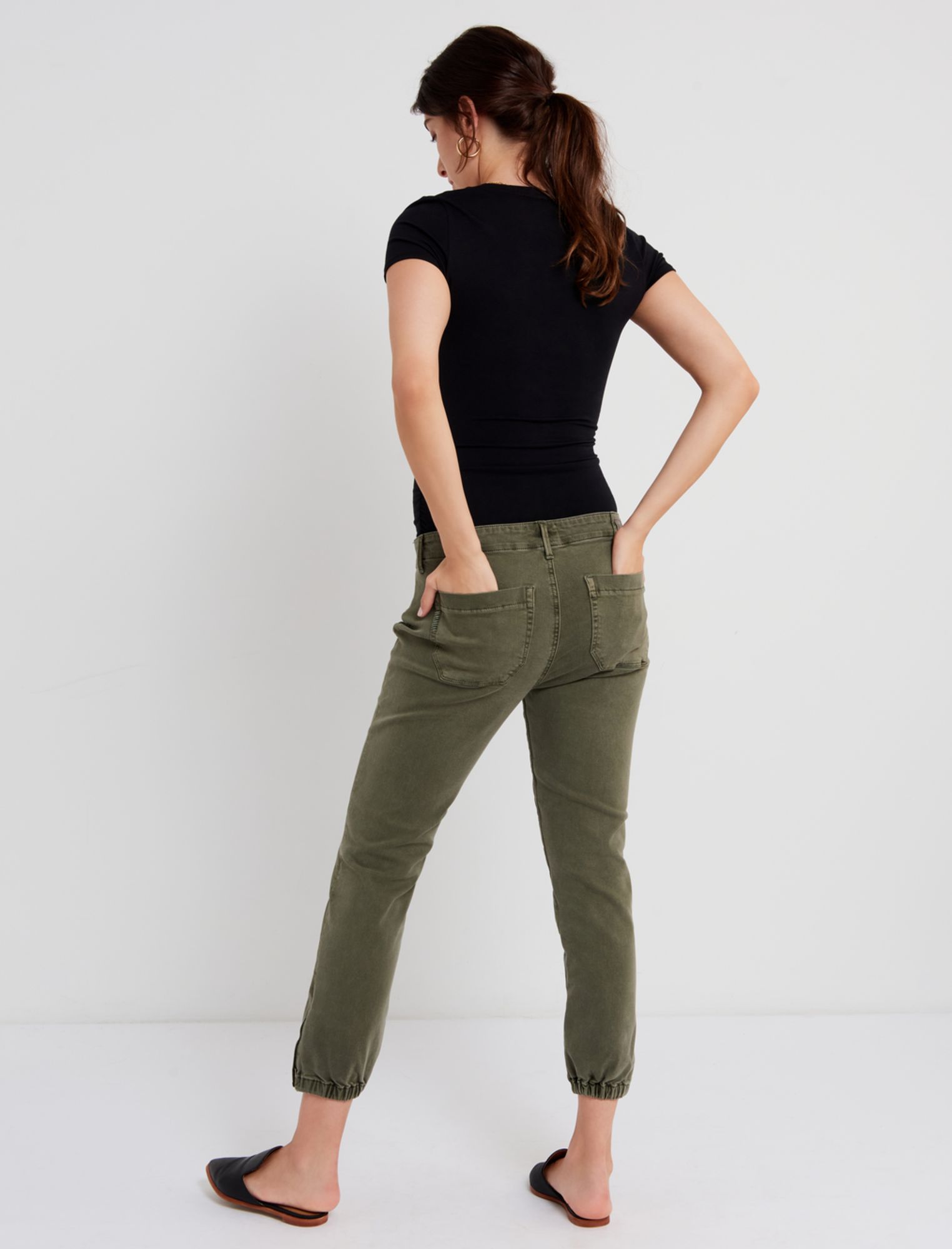 Paige Side Panel Jogger Maternity Jeans sold by Motherhood Maternity product image thumbnail 3