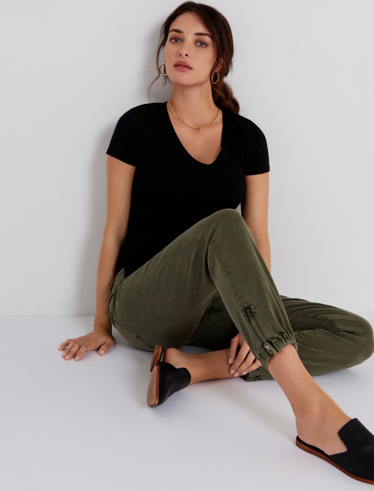 Paige Side Panel Jogger Maternity Jeans sold by Motherhood Maternity product image thumbnail 4