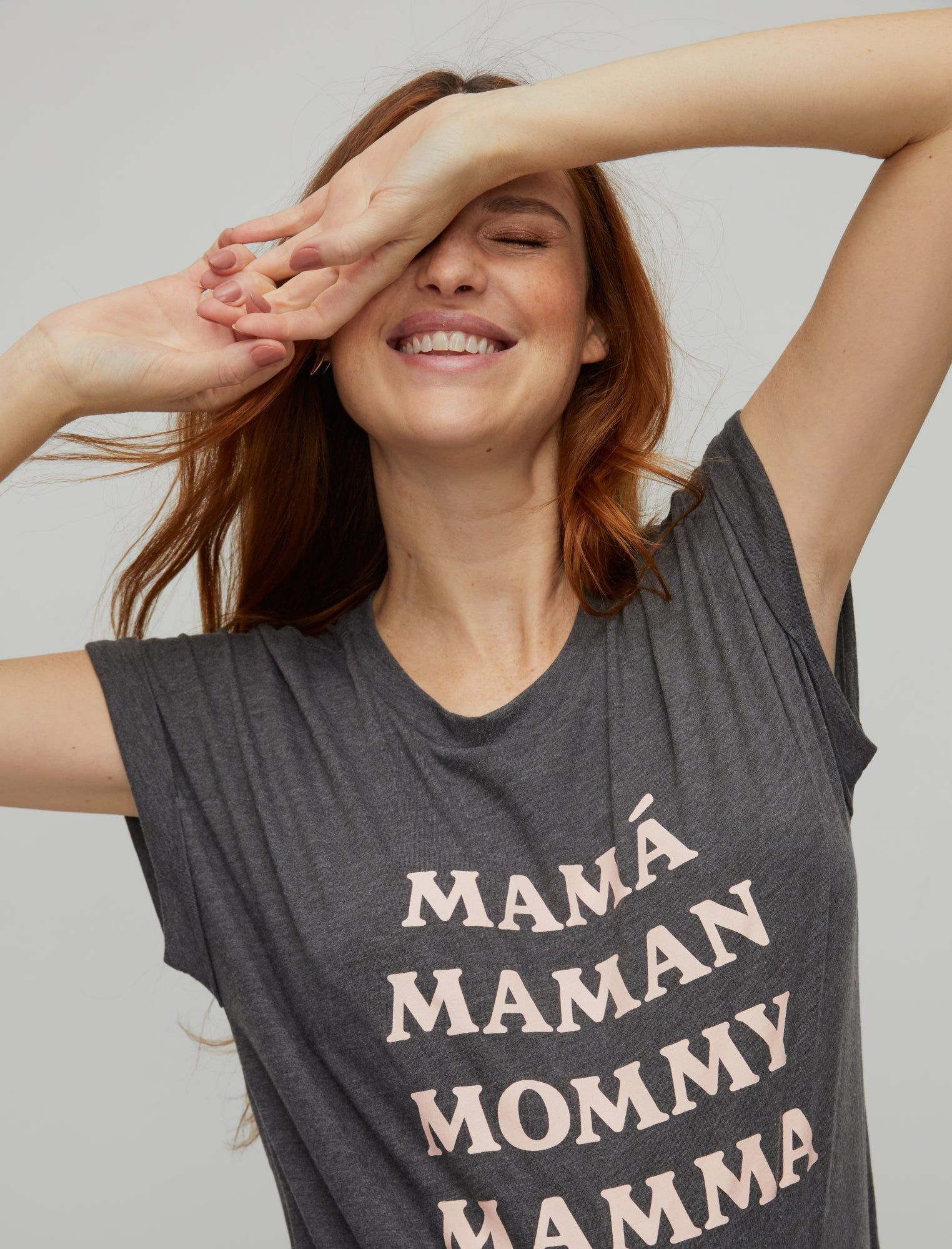 Mama Languages Maternity Graphic Tee sold by Motherhood Maternity