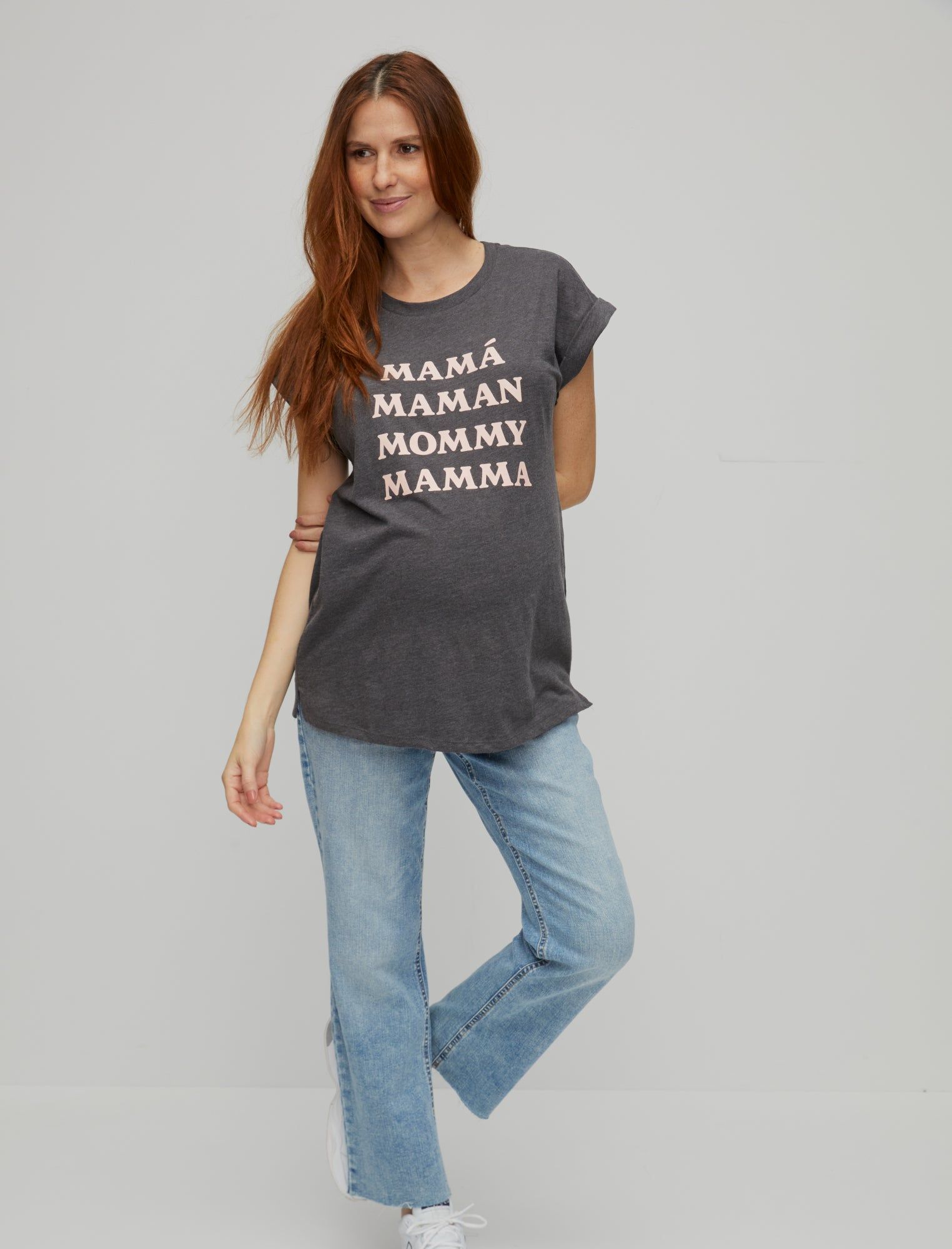 Mama Languages Maternity Graphic Tee sold by Motherhood Maternity product image thumbnail 4