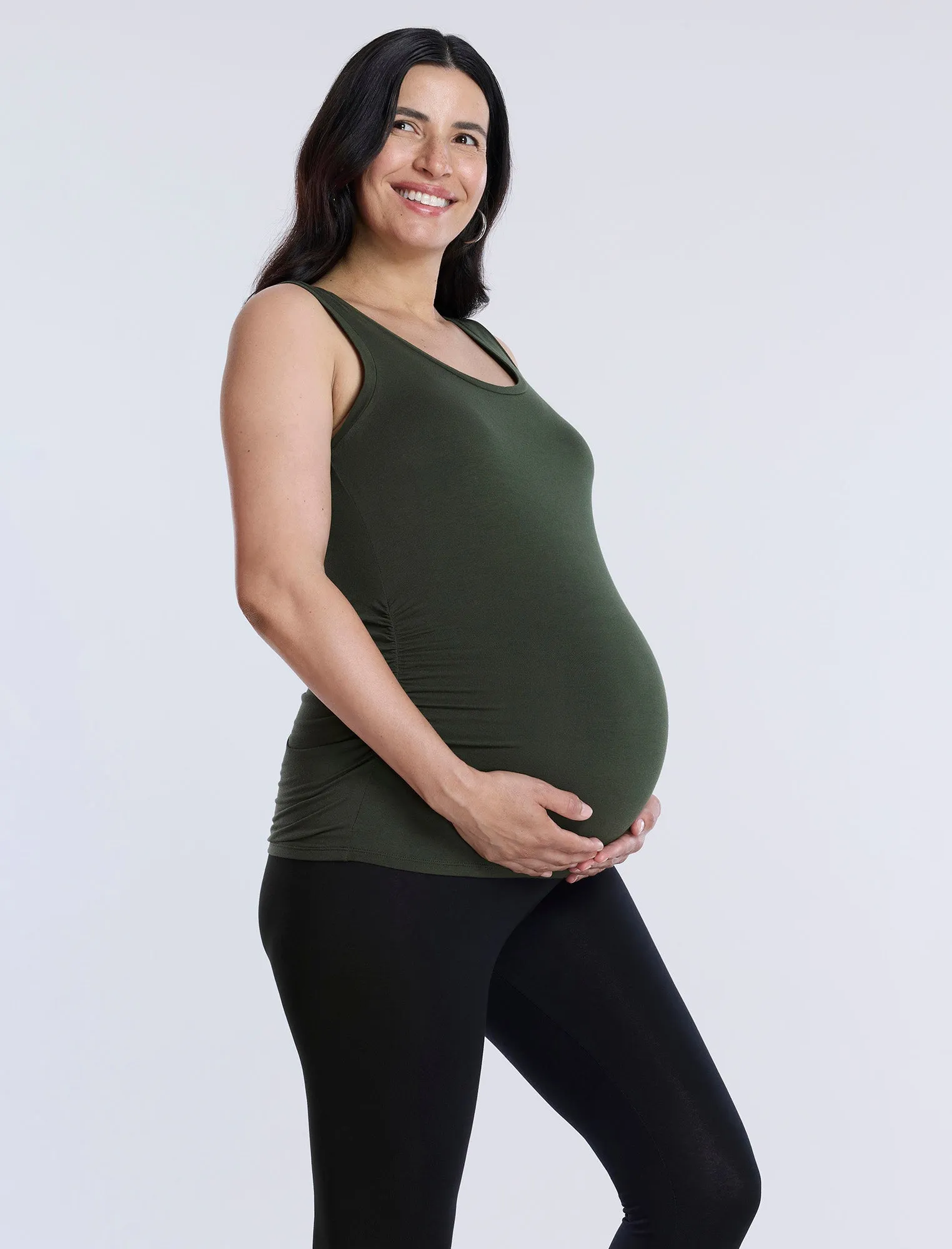 Side Ruched Maternity Tank Top sold by Motherhood Maternity product image thumbnail 3
