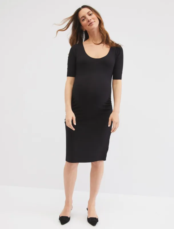 Side Ruched Maternity Dress sold by Motherhood Maternity