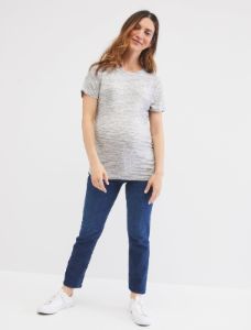 Crew Neck Side Ruched Maternity Tee sold by Motherhood Maternity