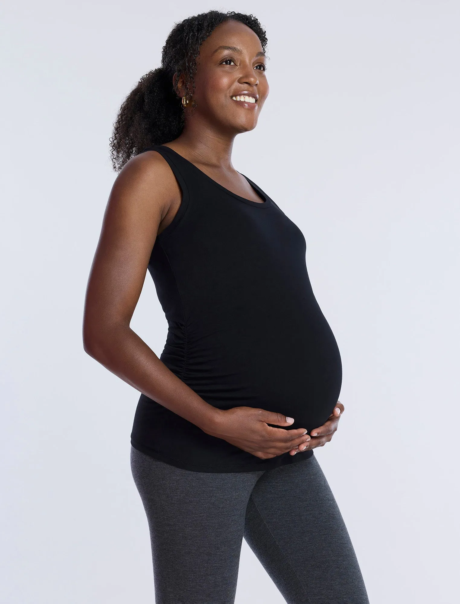 Side Ruched Maternity Tank Top sold by Motherhood Maternity product image thumbnail 3