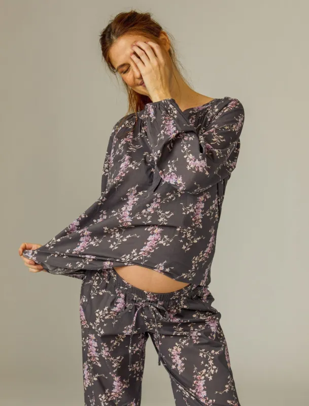 Voile 2-Piece Maternity Pajama Set sold by Motherhood Maternity
