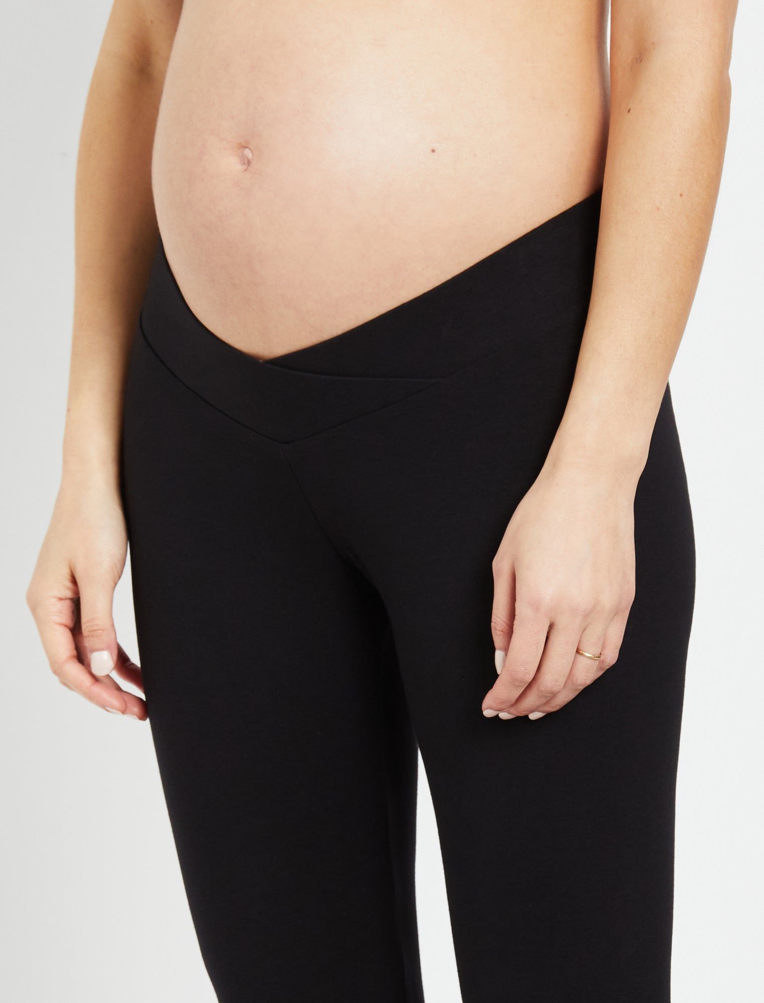 BumpStart Under Belly Maternity Leggings (2 Pack)- Black/Black sold by Motherhood Maternity product image thumbnail 3