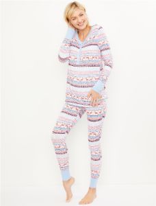 Fairisle Maternity Pajama Set sold by Motherhood Maternity