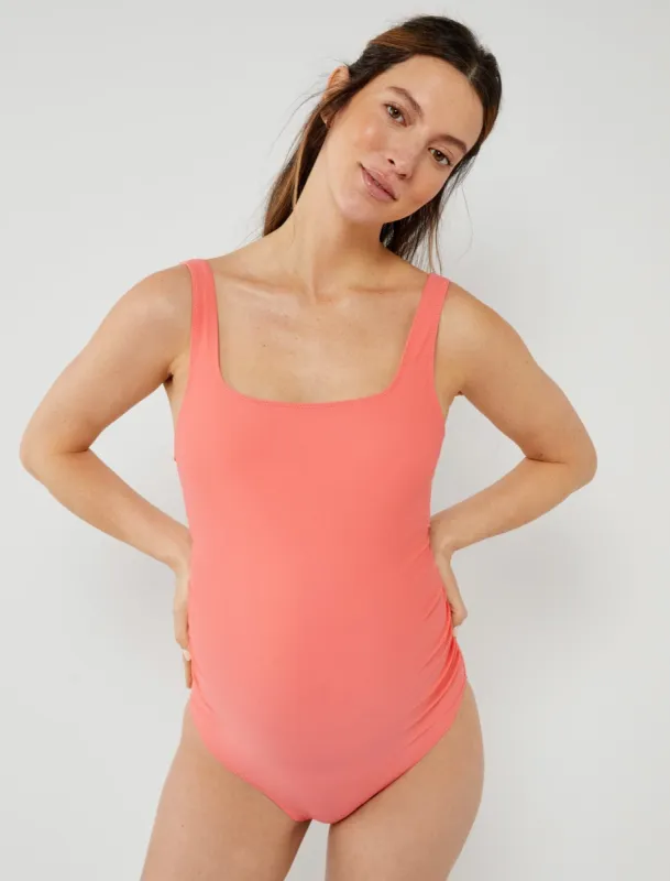 Square Neck Classic Maternity Swimsuit sold by Motherhood Maternity