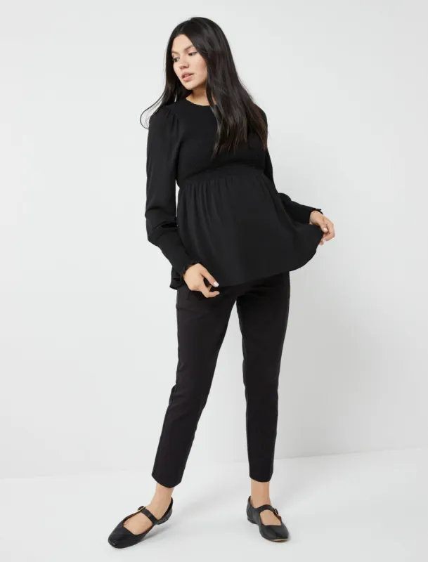 The Curie Secret Fit Belly Twill Slim Ankle Maternity Pant sold by Motherhood Maternity