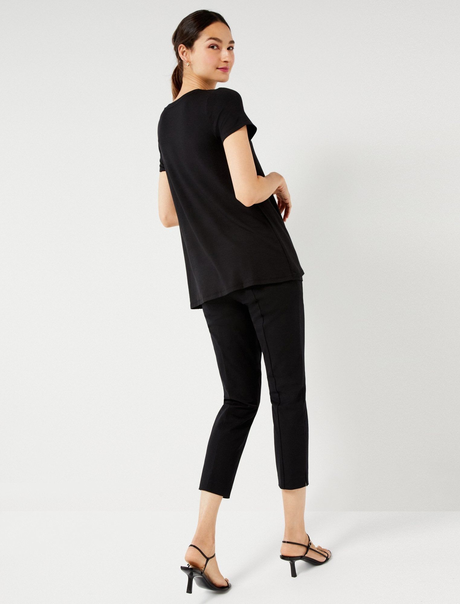 Pull Over Crew Neck Nursing Tee sold by Motherhood Maternity product image thumbnail 5