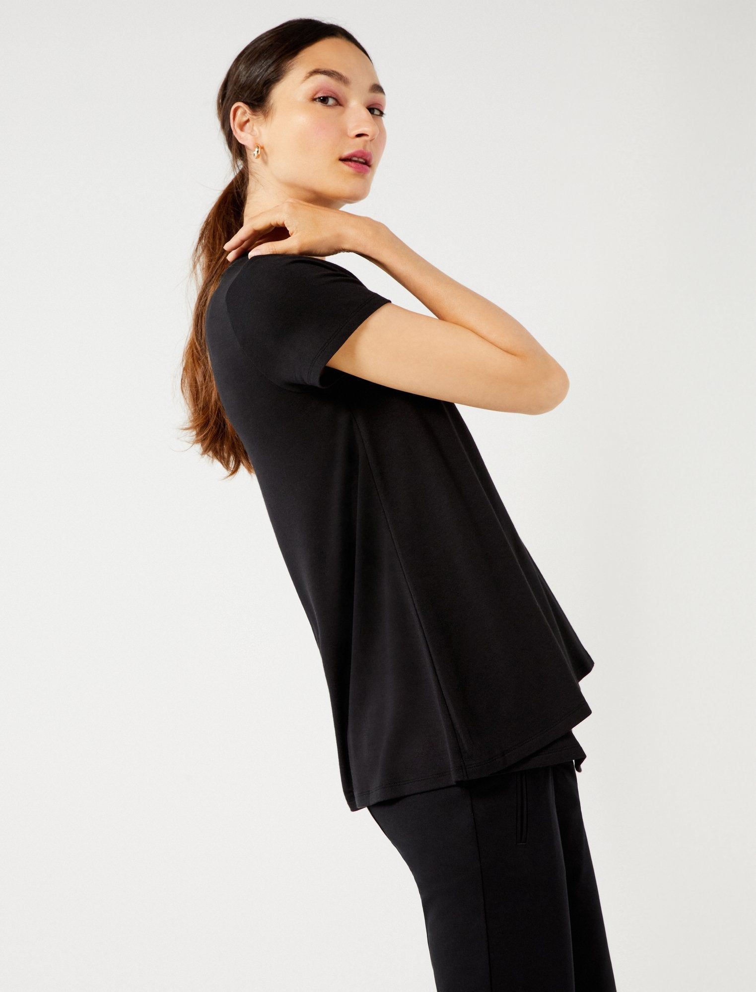 Pull Over Crew Neck Nursing Tee sold by Motherhood Maternity product image thumbnail 3