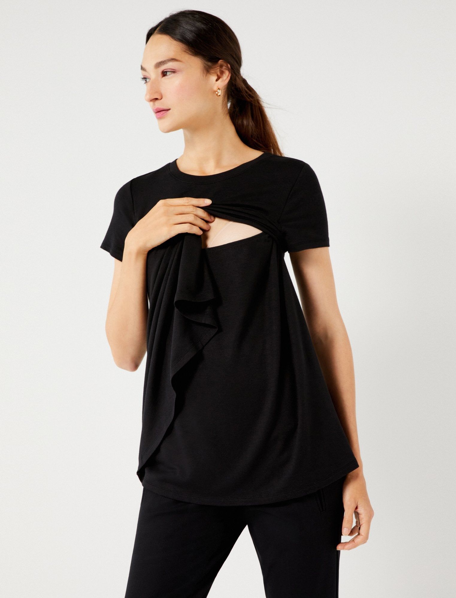 Pull Over Crew Neck Nursing Tee sold by Motherhood Maternity