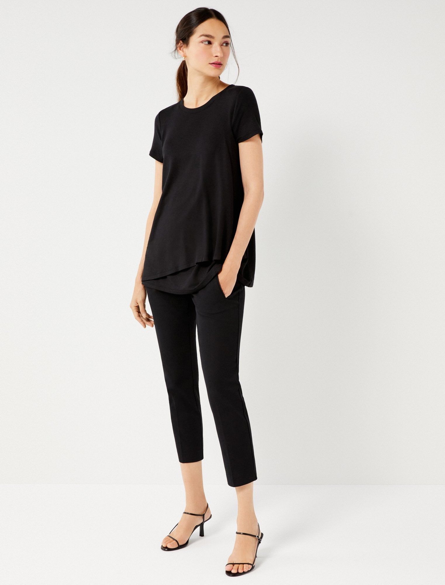 Pull Over Crew Neck Nursing Tee sold by Motherhood Maternity product image thumbnail 4