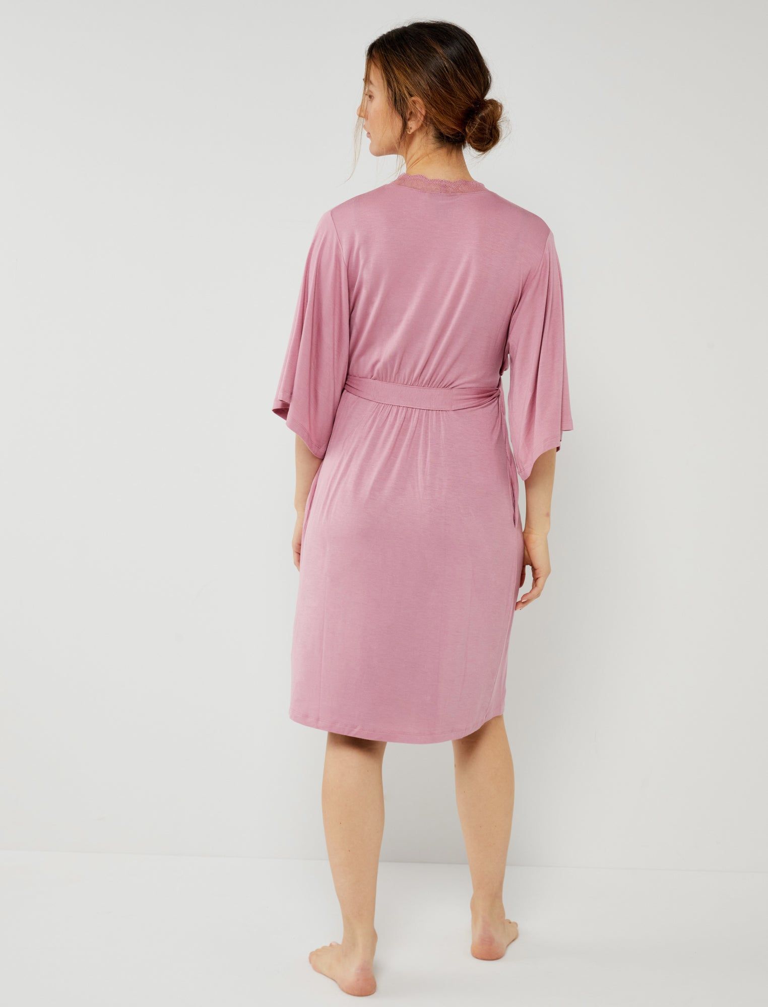 Lace Trim Maternity Robe sold by Motherhood Maternity product image thumbnail 5