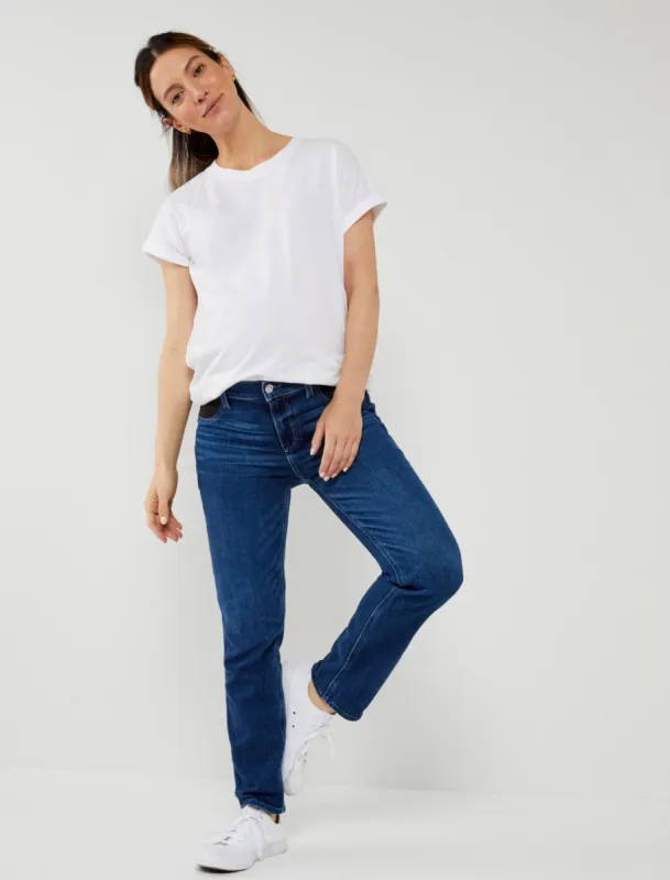 Paige Side Panel Straight Leg Maternity Jeans sold by Motherhood Maternity