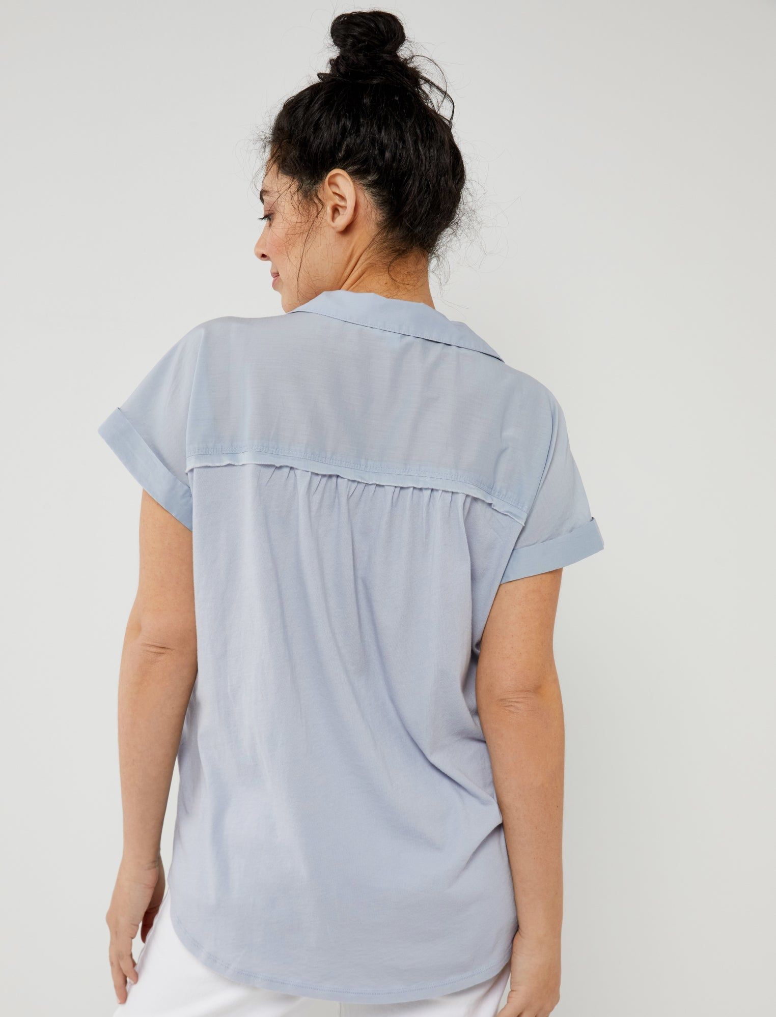 Splendid Paige Linen Maternity Shirt sold by Motherhood Maternity product image thumbnail 5