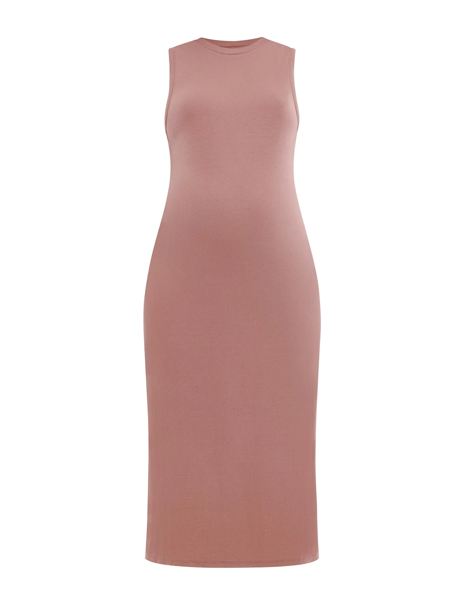 Sleeveless Rib Knit Midi Dress sold by Motherhood Maternity product image thumbnail 5