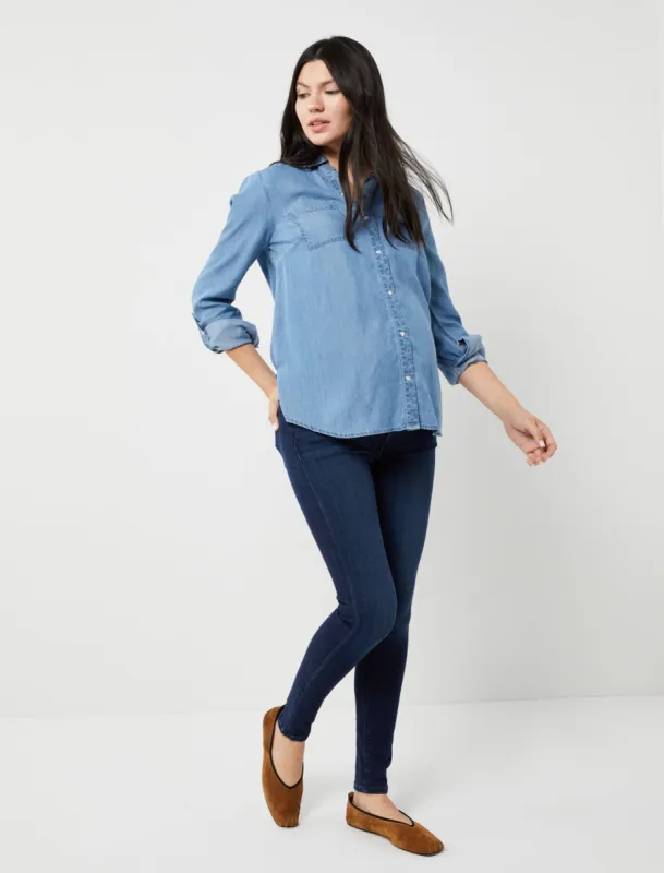 Joe's Skinny Icon Secret Fit Belly Ankle Maternity Jeans sold by Motherhood Maternity