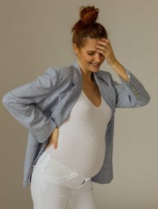 Hudson Nico Straight Ankle Maternity Jean sold by Motherhood Maternity