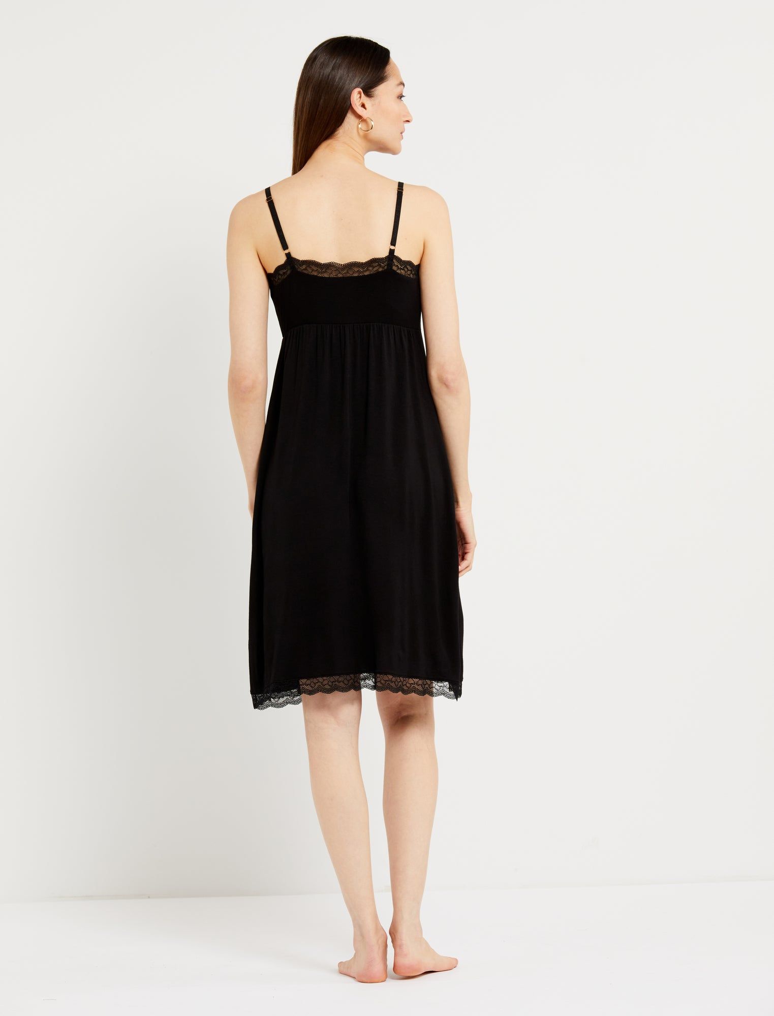 Lace Trim Clipdown Nursing Nightgown sold by Motherhood Maternity product image thumbnail 5