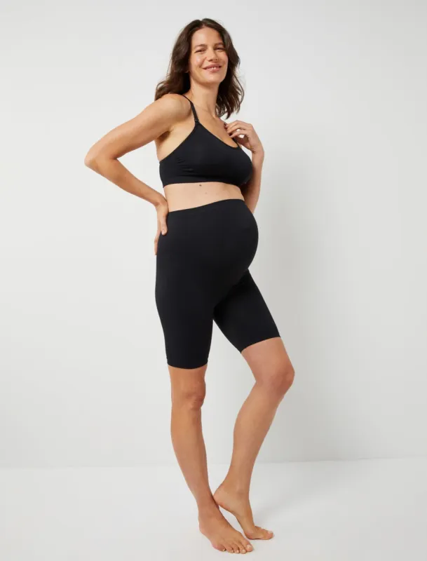 Brrr® Seamless Bike Short- Black sold by Motherhood Maternity