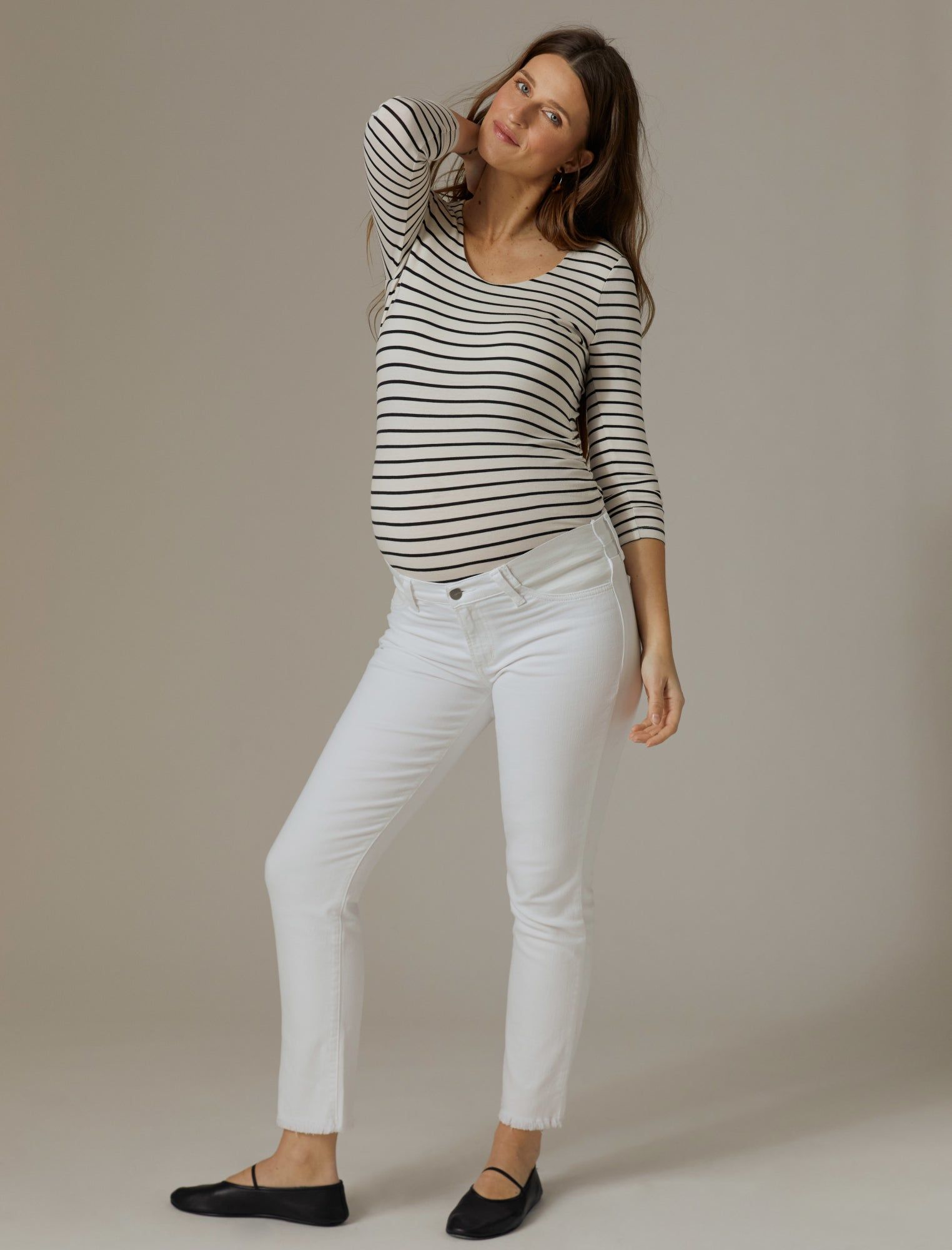 Joe's The Lara Ankle Fray Hem Maternity Jean sold by Motherhood Maternity product image thumbnail 2