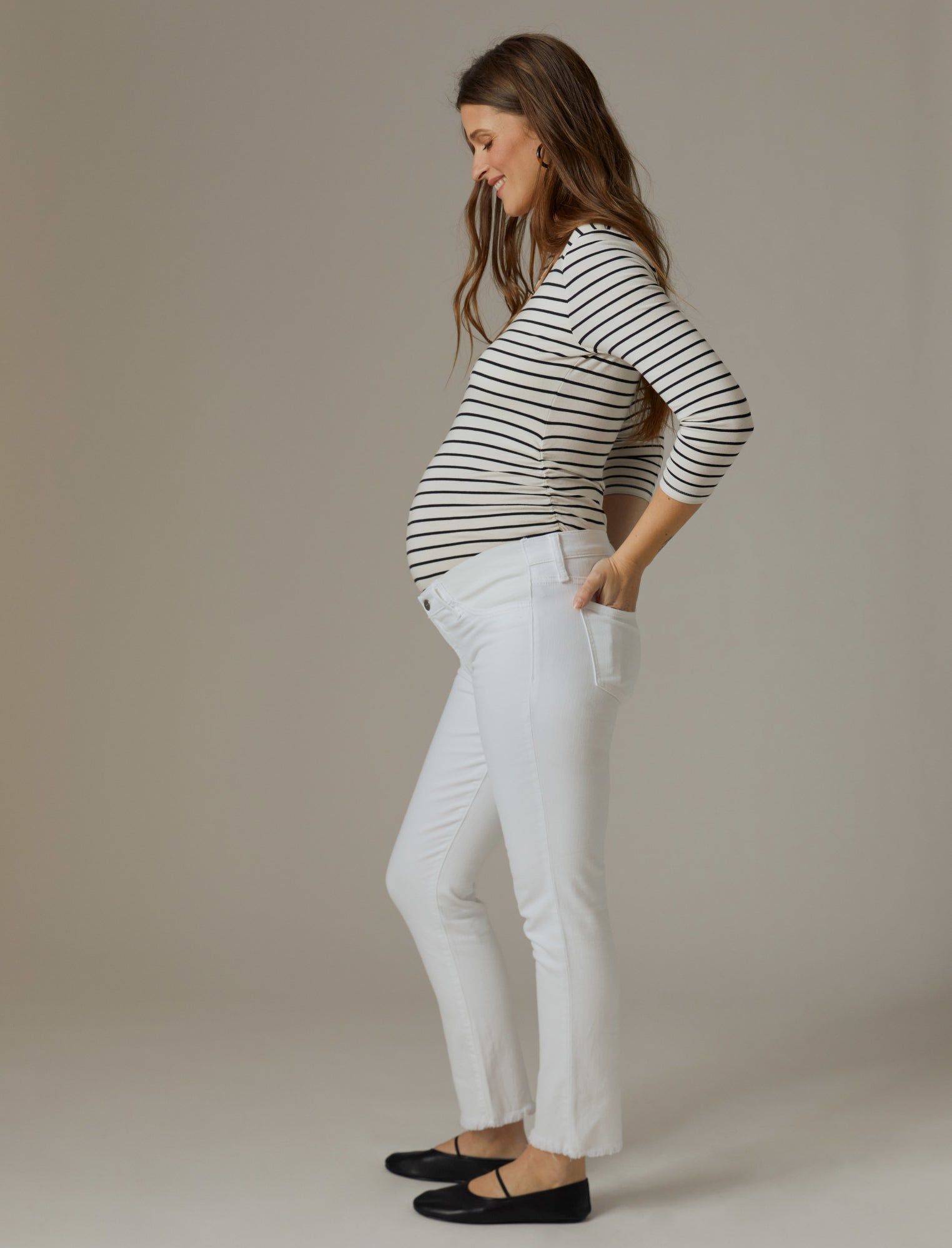 Joe's The Lara Ankle Fray Hem Maternity Jean sold by Motherhood Maternity product image thumbnail 3
