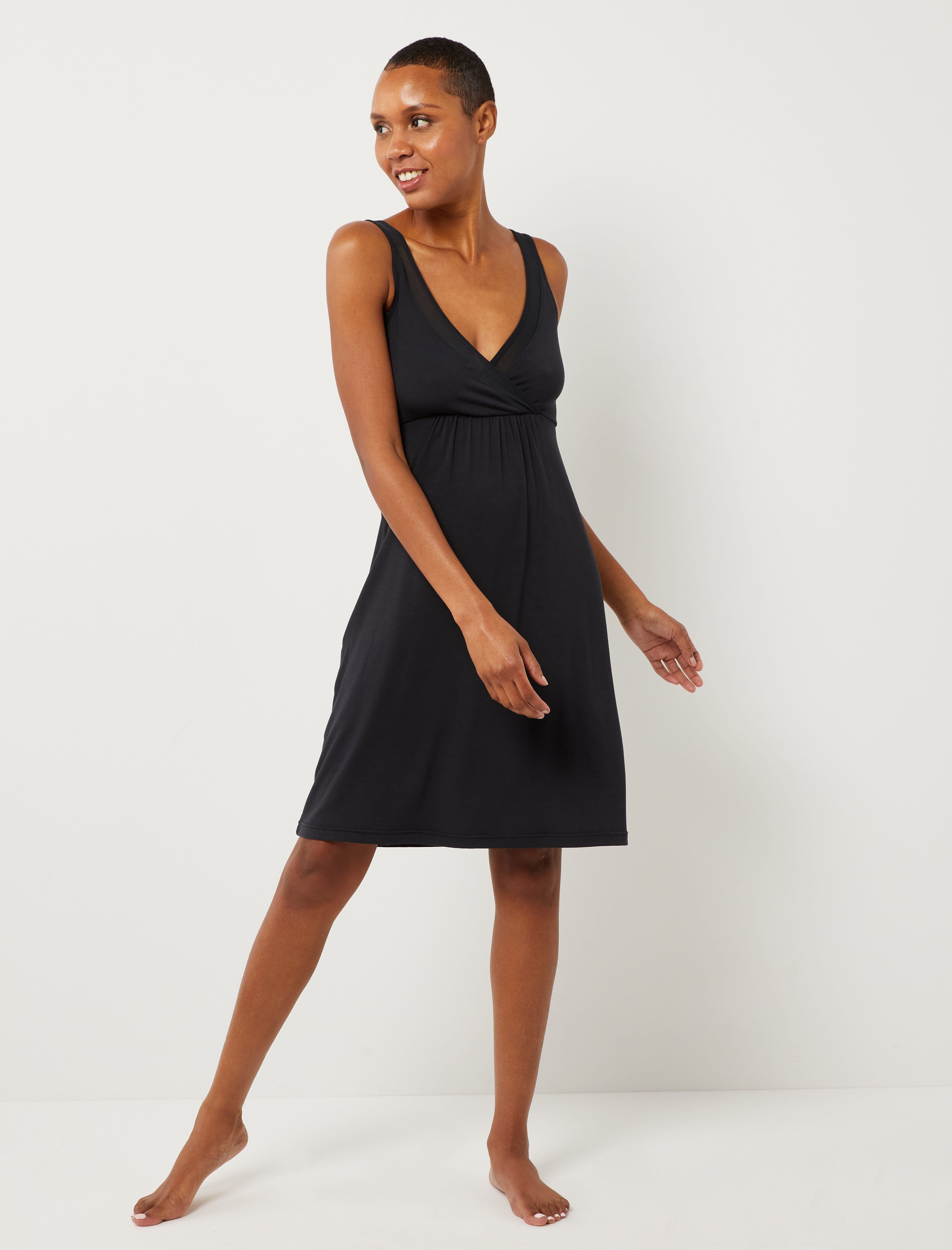 Maternity and Nursing Mesh Trim Nightgown sold by Motherhood Maternity