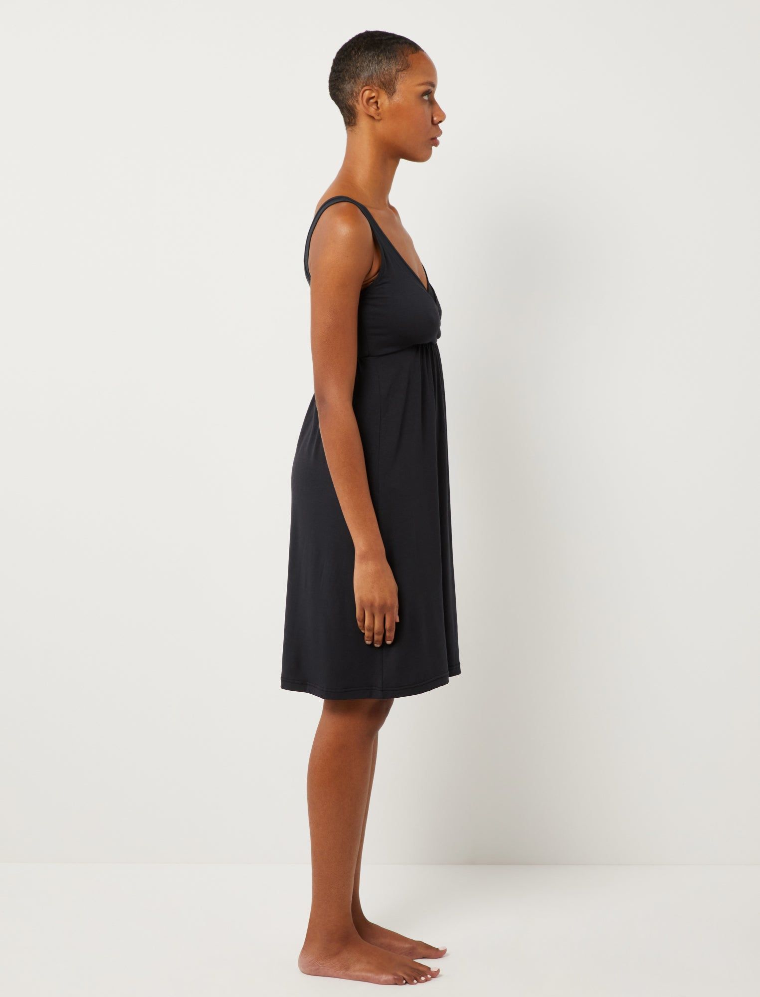 Maternity and Nursing Mesh Trim Nightgown sold by Motherhood Maternity product image thumbnail 5