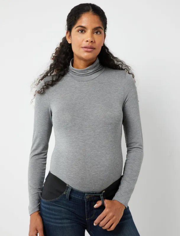 Long Sleeve Turtleneck Maternity Top sold by Motherhood Maternity