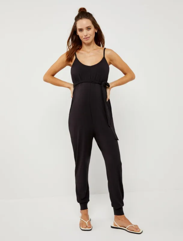 Luxe Maternity Jumpsuit sold by Motherhood Maternity