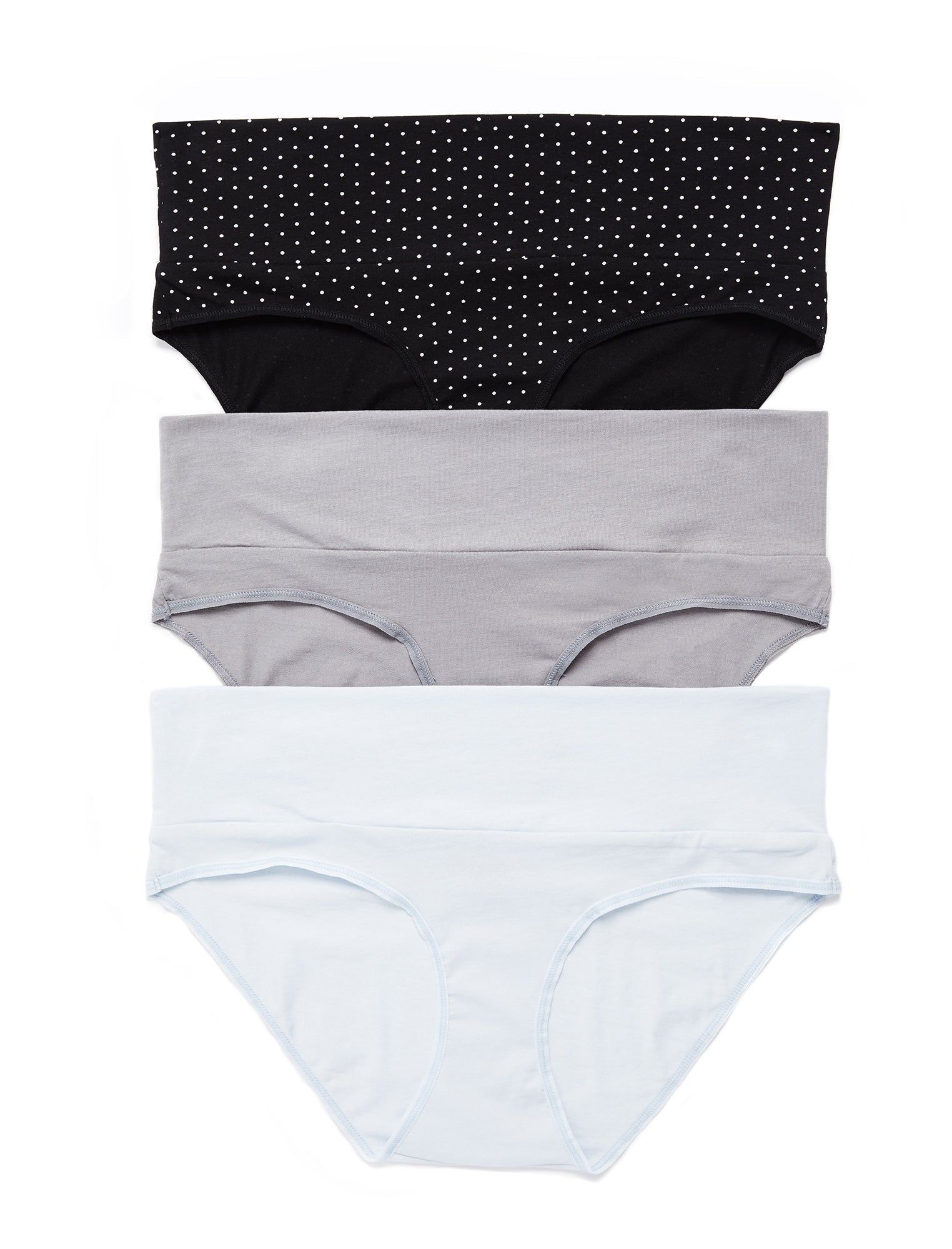 Plus Size Maternity Fold Over Panties (3 Pack) sold by Motherhood Maternity product image thumbnail 2