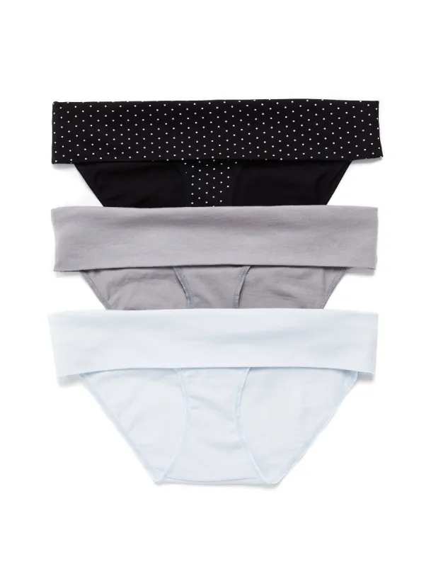 Plus Size Maternity Fold Over Panties (3 Pack) sold by Motherhood Maternity