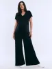 Short Sleeve V-Neck Jumpsuit sold by Motherhood Maternity