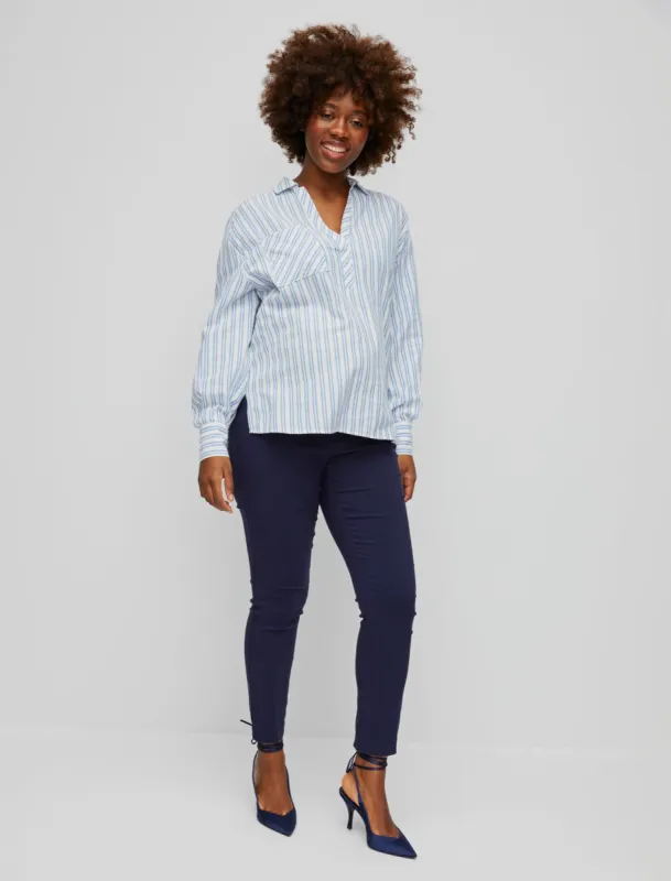 Popover Pocket Maternity Shirt sold by Motherhood Maternity