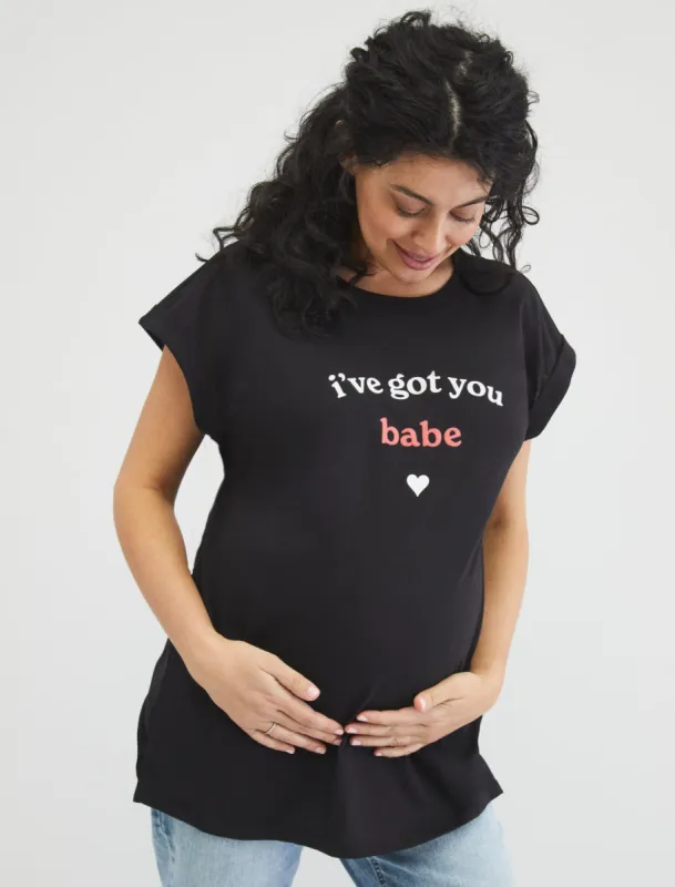 I've Got You Babe Maternity Graphic Tee sold by Motherhood Maternity
