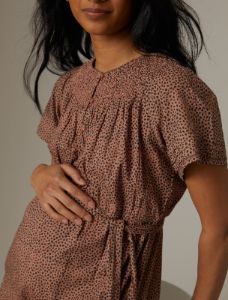 Floral Tiered Cotton Maxi Maternity Dress sold by Motherhood Maternity