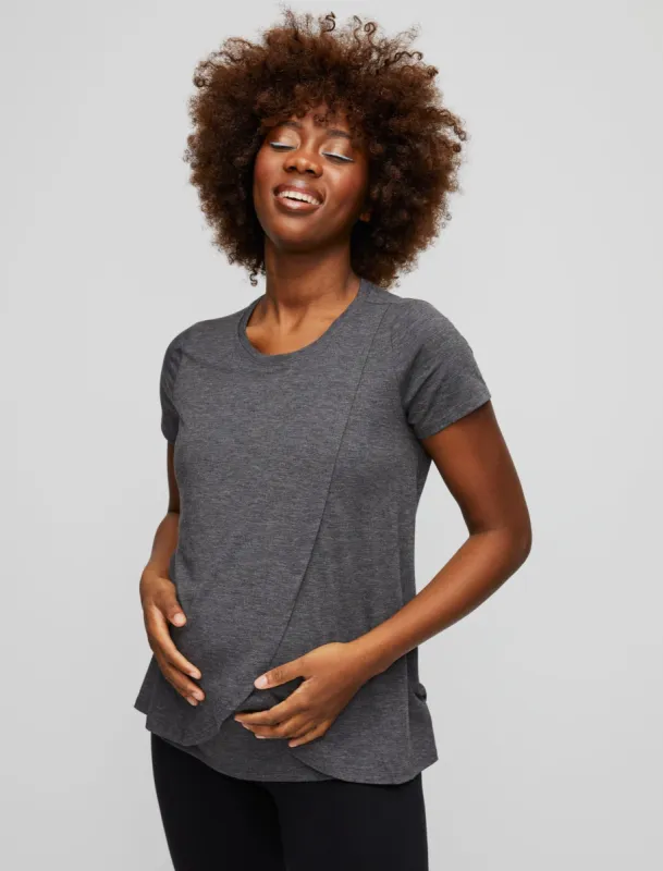 Pull Over Open Front Nursing Tee sold by Motherhood Maternity
