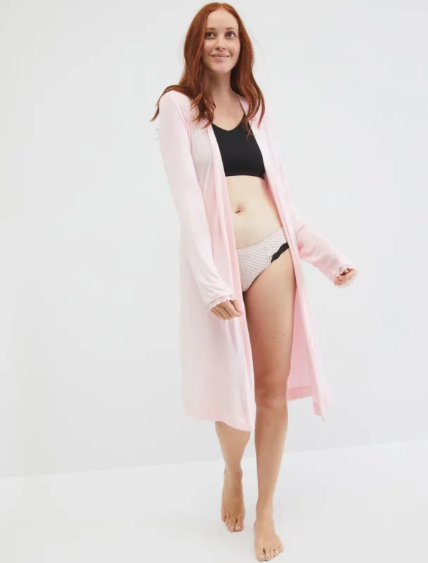 Lace Trim Sleep Nursing And Maternity Robe sold by Motherhood Maternity