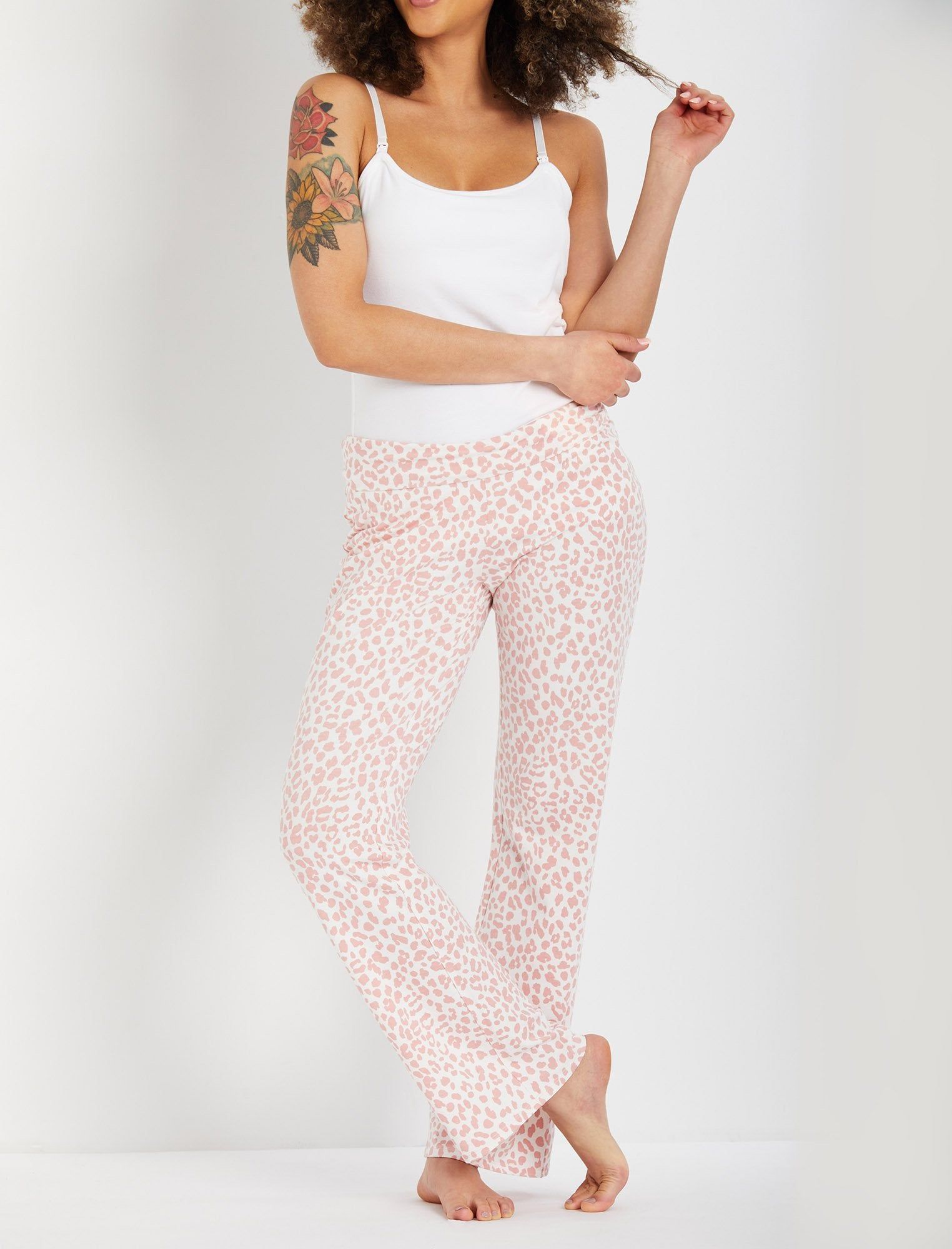 Pink Maternity Sleep Pants sold by Motherhood Maternity