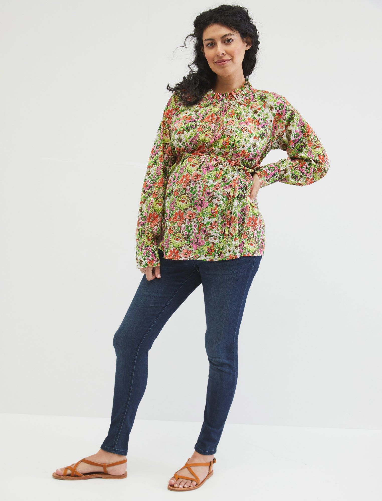 Ruffle Neck Maternity Blouse sold by Motherhood Maternity product image thumbnail 5