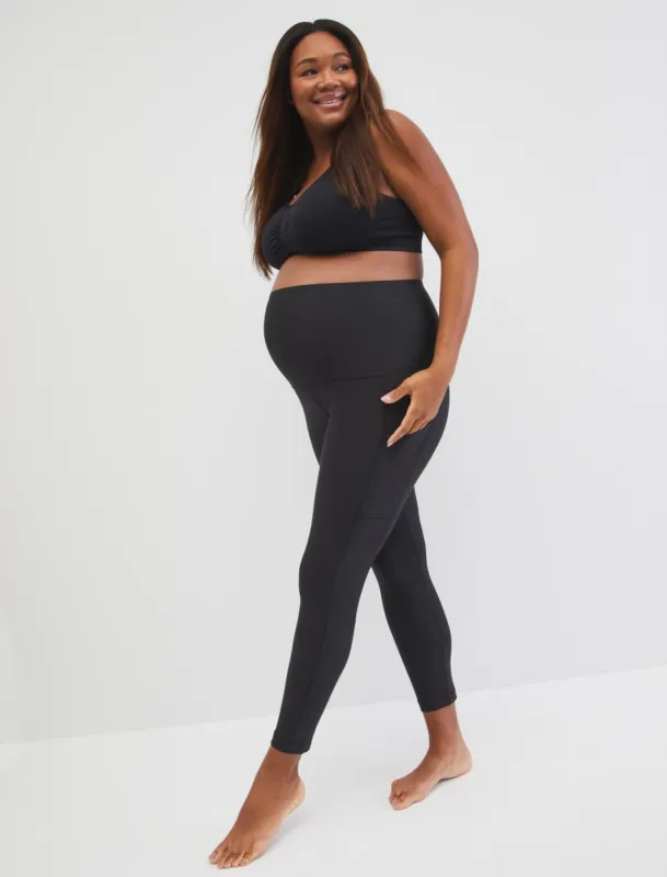 Plus Size Pocket Performance Maternity Legging sold by Motherhood Maternity