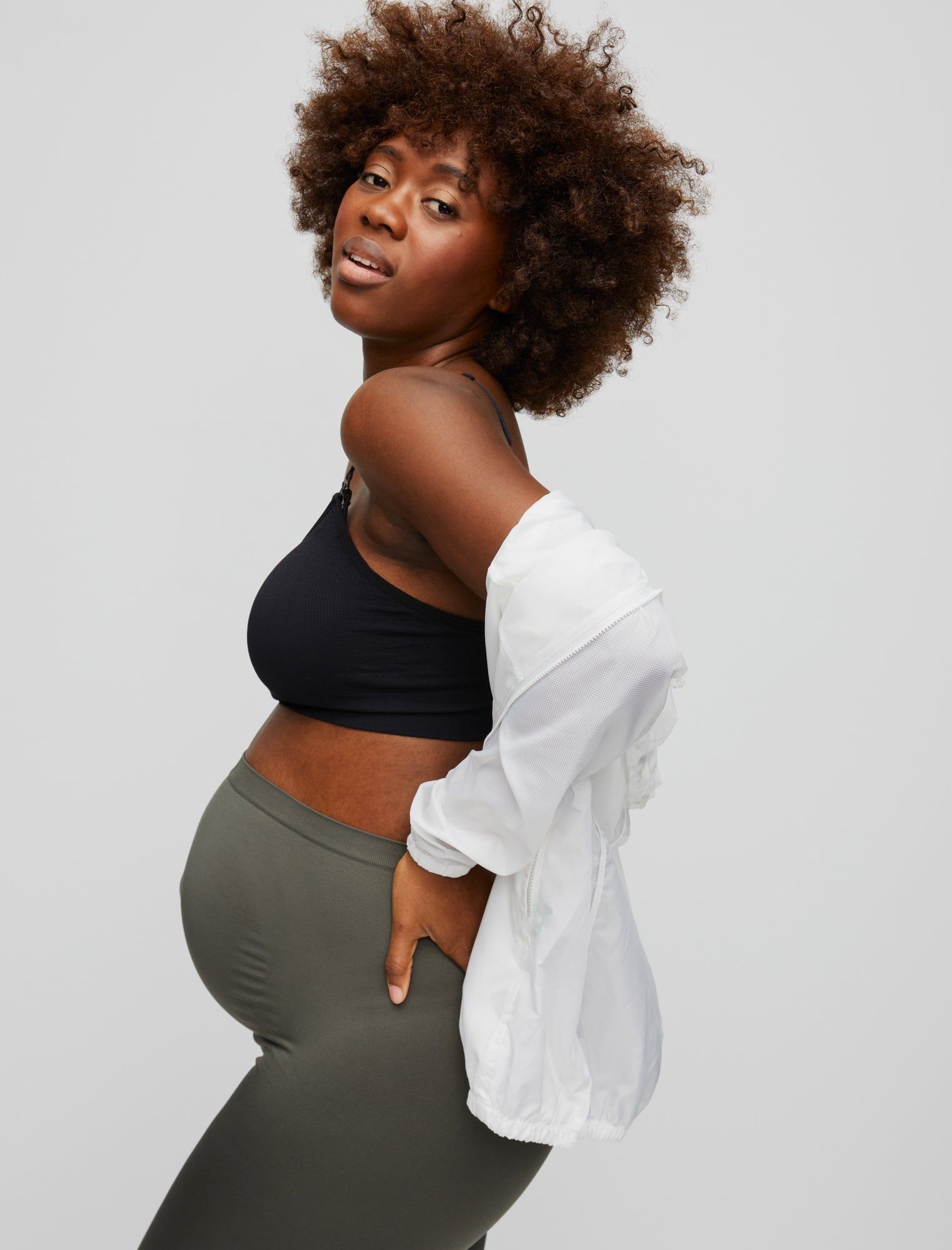 Seamless Compression Comfort Waist Maternity Leggings sold by Motherhood Maternity product image thumbnail 4