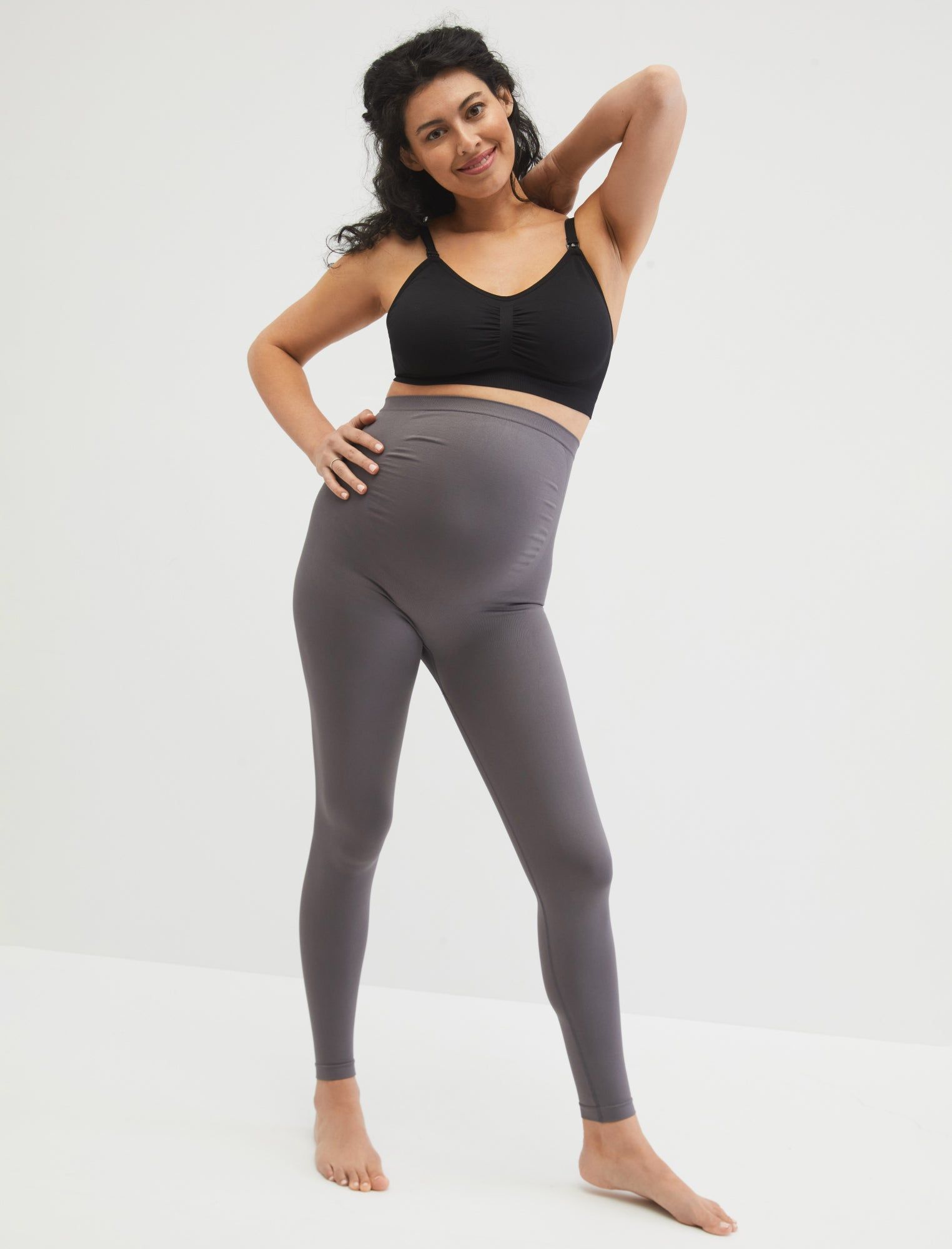 Seamless Compression Comfort Waist Maternity Leggings sold by Motherhood Maternity product image thumbnail 6