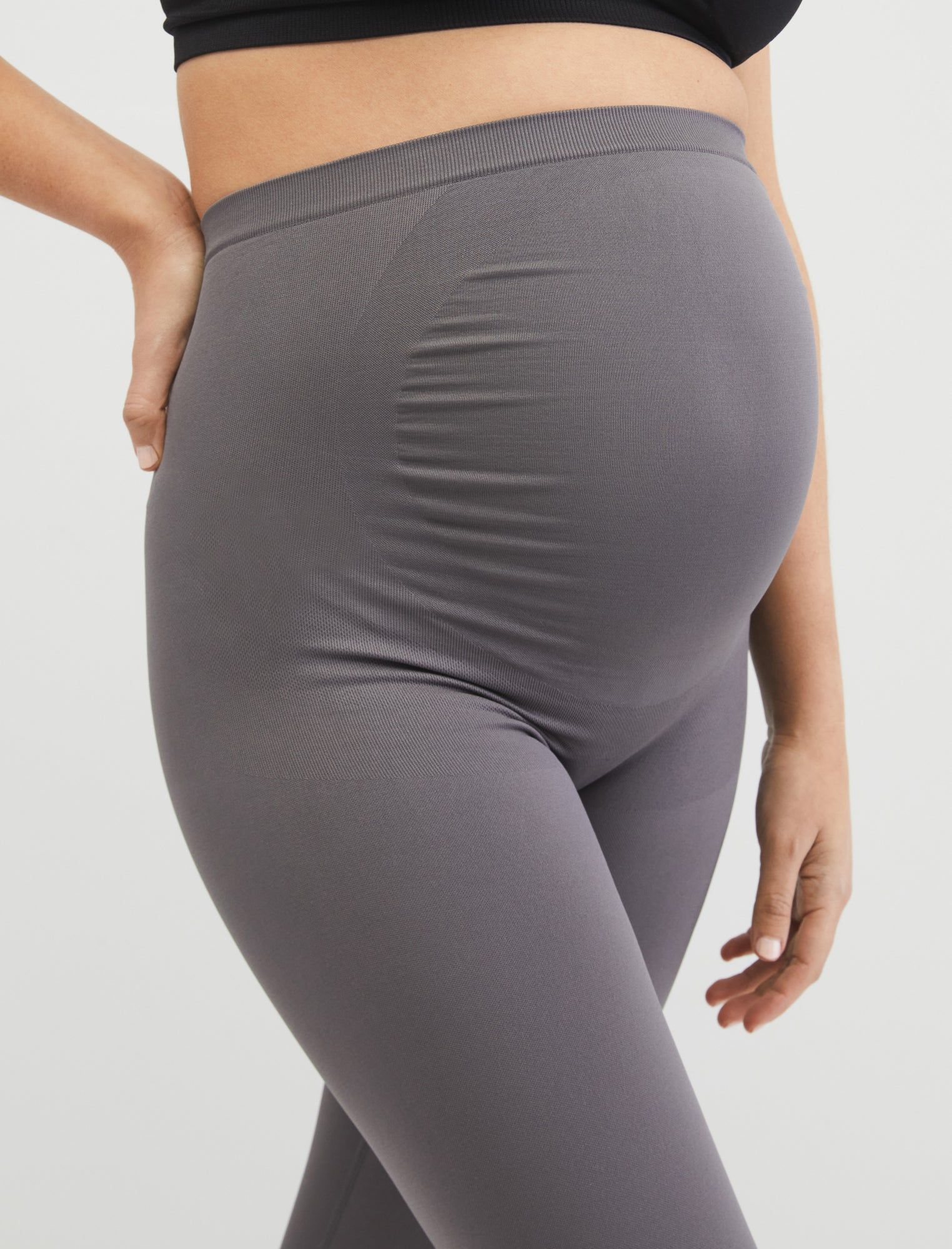 Seamless Compression Comfort Waist Maternity Leggings sold by Motherhood Maternity product image thumbnail 7