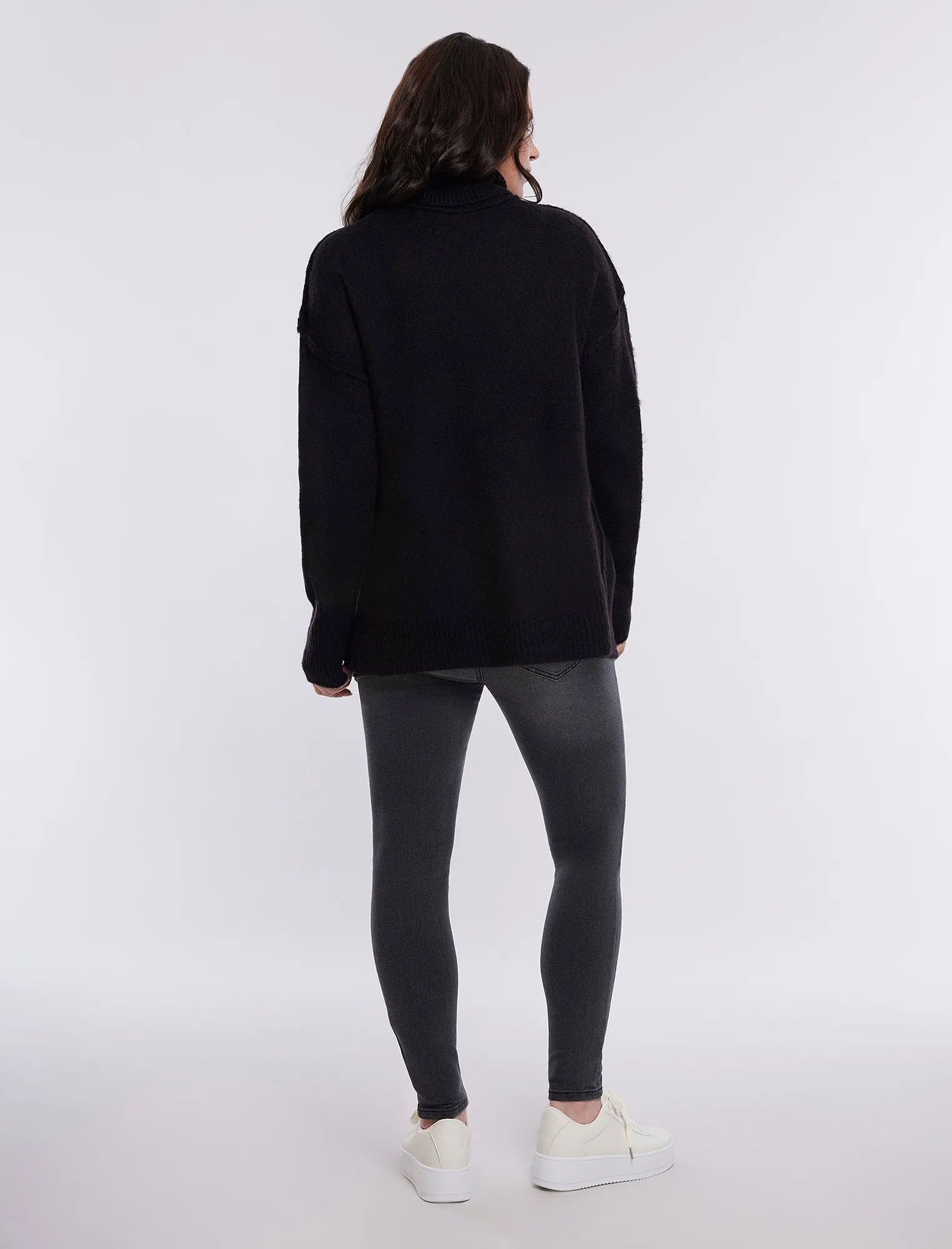 Long Sleeve Mock Neck Sweater sold by Motherhood Maternity product image thumbnail 2